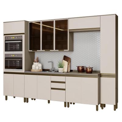 Cozinha Modulada Connect 6 Peças Duna-cristal Com Torre Quente 2 Fornos - Móveis Henn Duna-cristal