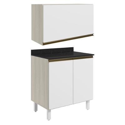 Armario Aereo E Balcao Mdf 60cm Kali Bianco Toq Branco Uv Nicioli Bianco Toq Branco Uv