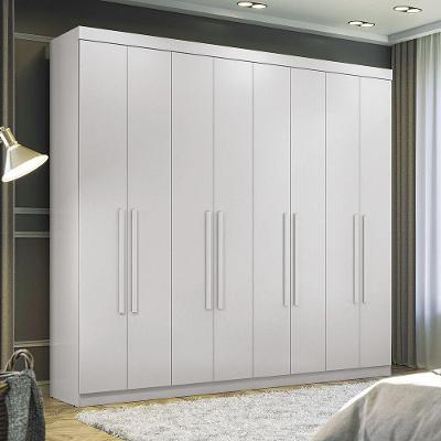 Guarda Roupa 8 Portas E 4 Gavetas Master New Santos Andirá Branco