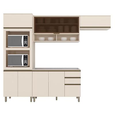 Cozinha Completa Connect 4 Peças Off White Com Torre Quente 2 Fornos - Móveis Henn Off White
