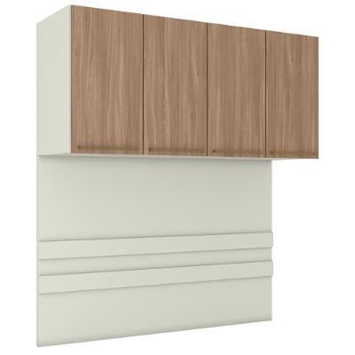 Ponte Casal Modulado 4 Portas 185x165 Cm Seletto Areia Jequitiba Henn Areia Jequitiba
