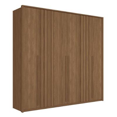 Guarda Roupa Casal Coimbra 6 Portas Jatobá - Santos Andirá Jatobá