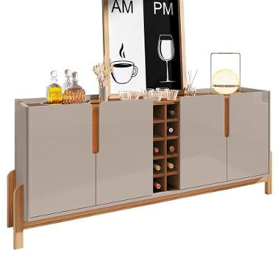 Buffet Aparador Lizz 190cm 4 Portas Com Adega Off White-cedro - Casa D Off White-cedro