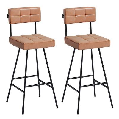 Kit 2 Banquetas Madri 93cm Couríssimo Amarula - Salaone Amarula