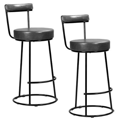 Kit 2 Banquetas Miami 96cm Couríssimo Preto - Salaone Preto