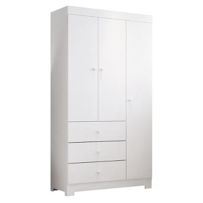Guarda Roupa Infantil Duda 3 Portas E 3 Gavetas Branco - Phoenix Baby Branco