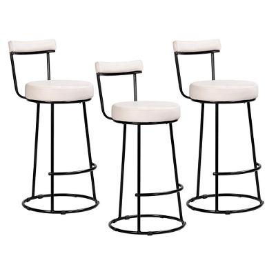 Kit 3 Banquetas Miami 96cm Couríssimo Branco - Salaone Branco