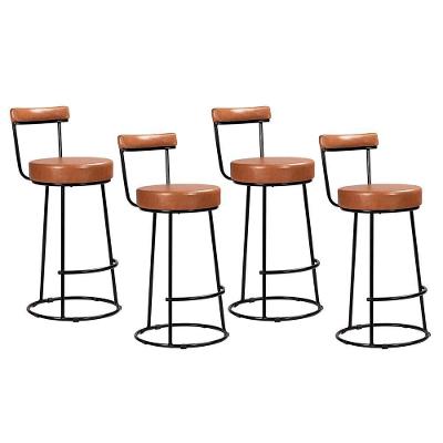 Kit 4 Banquetas Miami 96cm Couríssimo Amarula - Salaone Amarula
