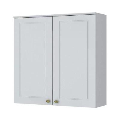 Armário Aéreo 2 Portas 80cm Americana Branco - Móveis Henn Branco Hp