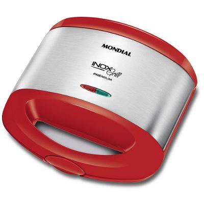 Grill e Sanduicheira Mondial Inox Red S-19 Vermelho/Inox 127V