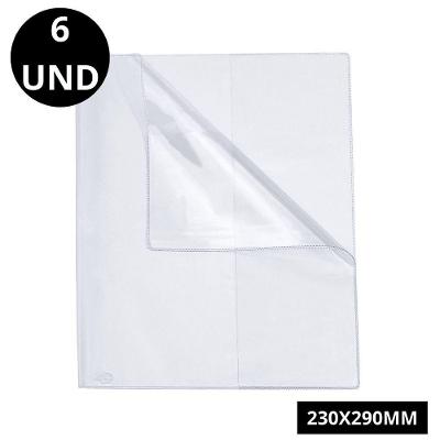 Kit C- 6 Capa Para Cadernos E Livros Dac - 230x290mm