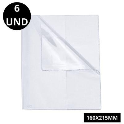 Kit C- 6 Capa Para Cadernos E Livros Dac - Pequeno 1-4 160x215mm