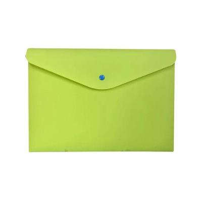 Envelope Plástico Com Botão A4 Verde - Dello