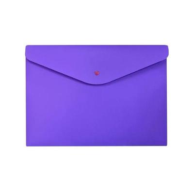Envelope Plástico Com Botão A4 Roxo - Dello