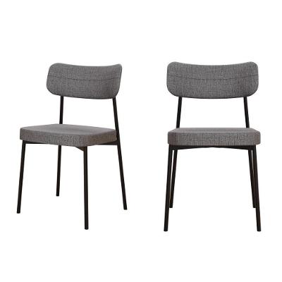 Cadeira Mynna Fixa C/4 Pes 525 X 470 X 790 Mm C/2 Un. Corriente Cinza Corriente Cinza