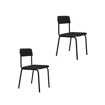 Cadeira Fit Fixa C/4 Pes 475 X 505 X 810 Mm C/2 Un. Corriente Cinza Corriente Cinza