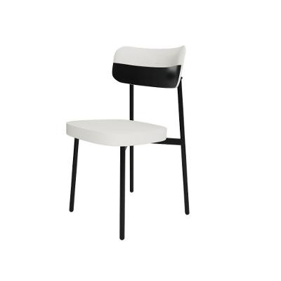 Cadeira Alloa Fixa C/4 Pés 50 X 44,7 X 83,8 Cm C/1 Un. Corriente Palha/courino Preto Corriente Palha/courino Preto