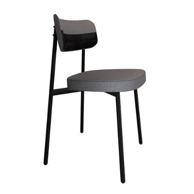 Cadeira Alloa Fixa C/4 Pés 50 X 44,7 X 83,8 Cm C/1 Un. Corriente Cinza/courino Preto Corriente Cinza/courino Preto