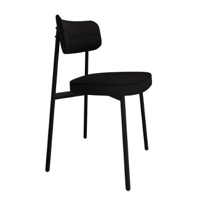 Cadeira Alloa Fixa C/4 Pés 50 X 44,7 X 83,8 Cm C/1 Un. Corriente Preto Corriente Preto