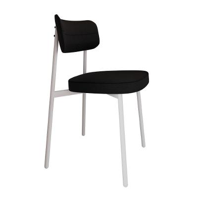 Cadeira Alloa Fixa C/4 Pés 50 X 44,7 X 83,8 Cm C/1 Un. Corriente Preto Corriente Preto