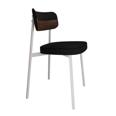 Cadeira Alloa Fixa C/4 Pés 50 X 44,7 X 83,8 Cm C/1 Un. Corriente Preto/courino Whisky Corriente Preto/courino Whisky