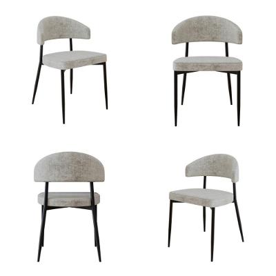 4 Unidades Cadeira Bless Fixa C/4 Pés 53 X 55 X 78cm. Lautrec Off White Lautrec Off White
