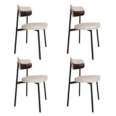 Cadeira Alloa Fixa C/4 Pés 50 X 44,7 X 83,8 Cm C/4 Un. Corriente Palha/courino Café Corriente Palha/courino Café