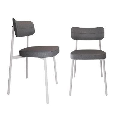 Cadeira Alloa Fixa C/4 Pés 50 X 44,7 X 83,8 Cm C/2 Un. Corriente Cinza Corriente Cinza