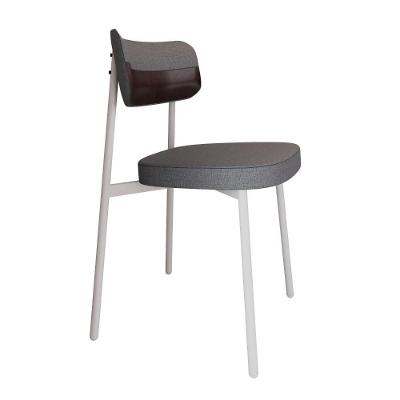 Cadeira Alloa Fixa C/4 Pés 50 X 44,7 X 83,8 Cm C/1 Un. Corriente Cinza/courino Café Corriente Cinza/courino Café