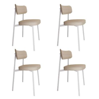 Cadeira Alloa Fixa C/4 Pés 50 X 44,7 X 83,8 Cm C/4 Un. Corriente Areia Corriente Areia
