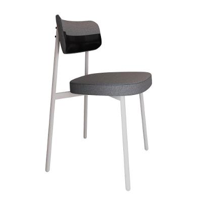 Cadeira Alloa Fixa C/4 Pés 50 X 44,7 X 83,8 Cm C/1 Un. Corriente Cinza/courino Preto Corriente Cinza/courino Preto