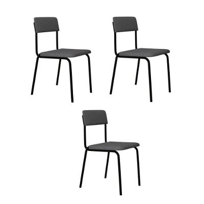 Cadeira Fit Fixa C/4 Pes 475 X 505 X 810 Mm C/3 Un. Corriente Cinza Claro Corriente Cinza Claro