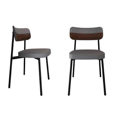 Cadeira Alloa Fixa C/4 Pés 50 X 44,7 X 83,8 Cm C/2 Un. Corriente Cinza/courino Whisky Corriente Cinza/courino Whisky