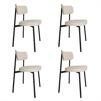 Cadeira Alloa Fixa C/4 Pés 50 X 44,7 X 83,8 Cm C/4 Un. Corriente Palha Corriente Palha
