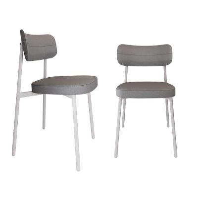 Cadeira Alloa Fixa C/4 Pés 50 X 44,7 X 83,8 Cm C/2 Un. Corriente Cinza Claro Corriente Cinza Claro