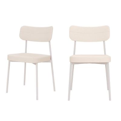 Cadeira Mynna Fixa C/4 Pes 525 X 470 X 790 Mm C/2 Um Pés Brancos. Corriente Palha Corriente Palha