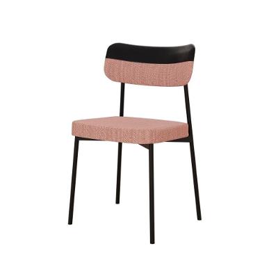 Cadeira Mynna Fixa C/4 Pes 525 X 470 X 790 Mm C/1 Un. Lkd.rosa/courino Preto Linked Rosa/courino Preto