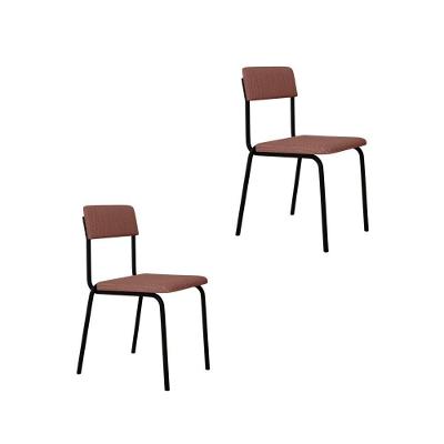 Cadeira Fit Fixa C/4 Pes 475 X 505 X 810 Mm C/2 Un. Linked Rosa Linked Rosa