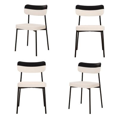 Cadeira Mynna Fixa C/4 Pes 525 X 470 X 790 Mm C/4 Un. Crt.palha/courino Preto Crt Palha/courino Preto