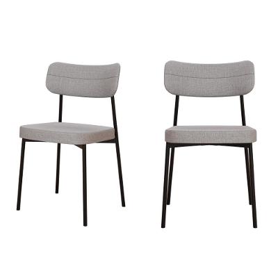 Cadeira Mynna Fixa C/4 Pes 525 X 470 X 790 Mm C/2 Un. Corriente Cinza Claro Corriente Cinza Claro