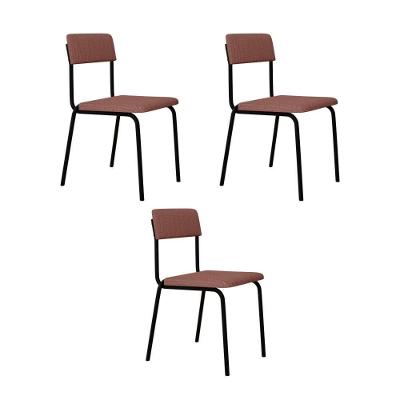 Cadeira Fit Fixa C/4 Pes 475 X 505 X 810 Mm C/3 Un. Linked Rosa Linked Rosa