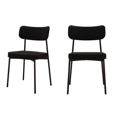 Cadeira Mynna Fixa C/4 Pes 525 X 470 X 790 Mm C/2 Un. Preto Preto