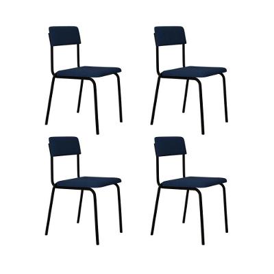 Cadeira Fit Fixa C/4 Pes 475 X 505 X 810 Mm C/4 Un. Azul Celeste Azul Celeste