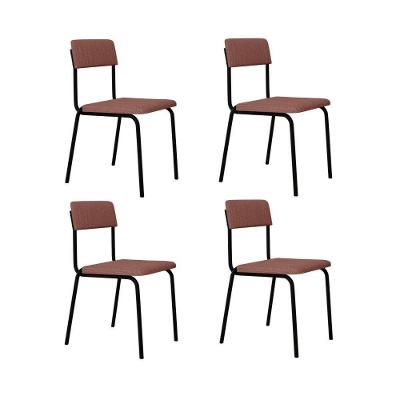 Cadeira Fit Fixa C/4 Pes 475 X 505 X 810 Mm C/4 Un. Linked Rosa Linked Rosa