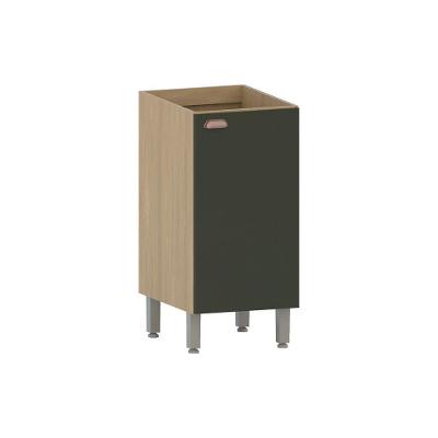 Balcão De Cozinha Sem Tampo 40cm 1 Porta Classic Luciane Móv Freijó/verde Amalfi