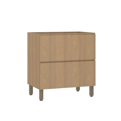 Balcão De Cozinha 80cm 1 Porta E 1 Gaveta Sem Tampo Slim Luc Freijó/freijó Brasil