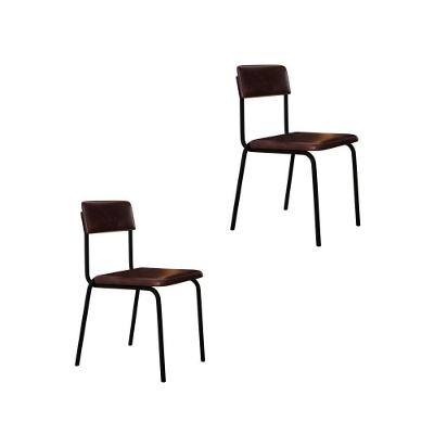 Cadeira Fit Fixa C/4 Pes 475 X 505 X 810 Mm C/2 Un. Courino Café Courino Café