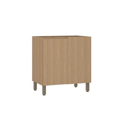Balcão De Cozinha Canto Reto 80cm 1 Porta Sem Tampo Slim Luc Freijó/freijó Brasil