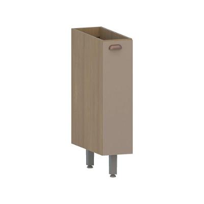 Balcão De Cozinha Sem Tampo 20cm 1 Porta Classic Luciane Móv Freijó/petala Rosa