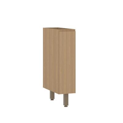 Balcão De Cozinha 20cm 1 Porta Sem Tampo Slim Luciane Móveis Freijó/freijó Brasil